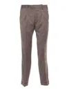 Pt01 Belt Loop Casual Pants In Brown