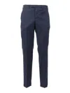 Pt01 Master Flat Front Straight-leg Pants In Blue