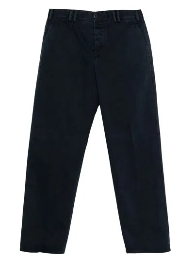 Pt01 Michael Vintage Cotton Trousers In Black