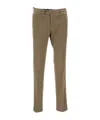 Pt01 Mid-rise Slim-cut Chinos In Brown
