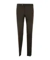 Pt01 Superlight Deluxe Wool Slim Flat Front Pants Clothing In Black
