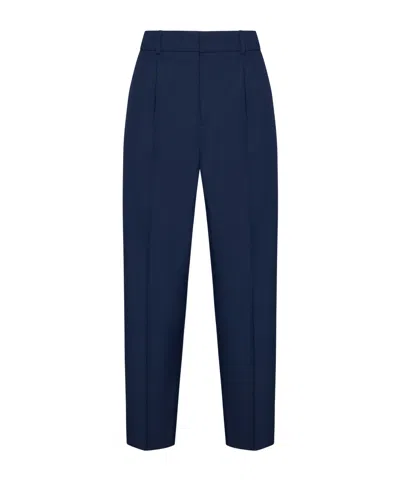 Pt01 Mid-rise Tailored Trousers In Blue
