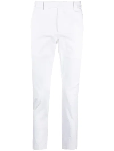 Pt01 Mid-rise Tailored Trousers In White