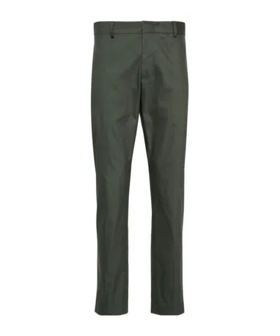 Pt01 Mid-rise Tapered Chinos In Green