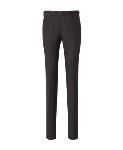 Pt01 Mid-waist Casual Pants In Black