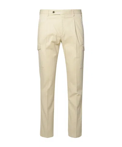 Pt01 Multi-pocket Casual Pants In Nude