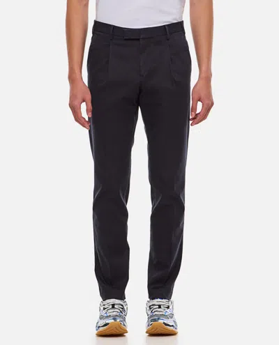 Pt01 Navy Blue One Pleat Trousers
