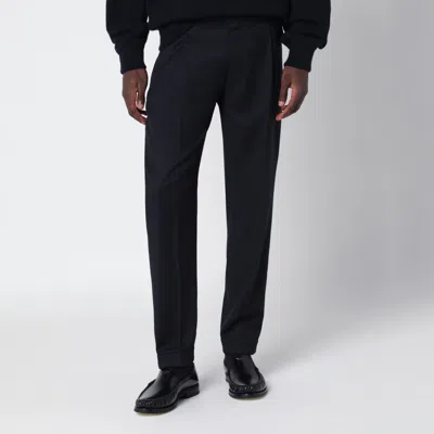 Pt01 Navy Blue Rebel Wool Trousers