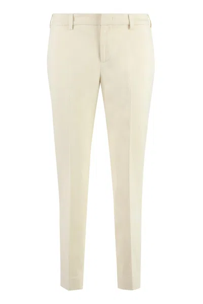 Pt01 Pt Torino New York Straight-leg Trousers In White
