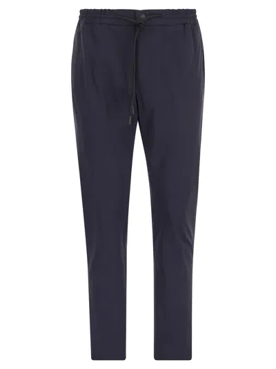 Pt01 Omega Trousers In Technical Fabric In Blue