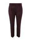 Pt01 One Pleat Trousers With In Seam Pockets