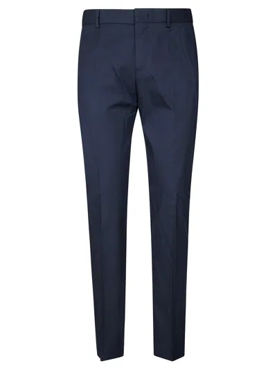 Pt01 Creased Casual Pants In Blue