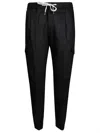Shop Pt01 Pantalone Soft Cargo Jogg In Black