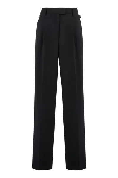 Pt01 Pantaloni Torino  Virgin Wool Trousers In Blue