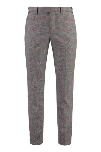 Pt01 Pantaloni Torino  Wool Trousers In Multicolor