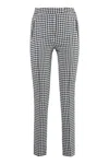 Pt01 Pt Torino Checked Cotton Trousers In Black