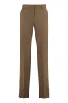 Pt01 Pt Torino Ambra Wool Blend Trousers In Brown