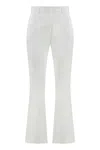 Pt01 Pt Torino Stretch Cotton Trousers In White