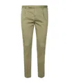 Pt01 Tailored Grey Trousers With Single Front Pleat In Brown