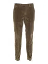 Pt01 Belt Loop Casual Pants In Green
