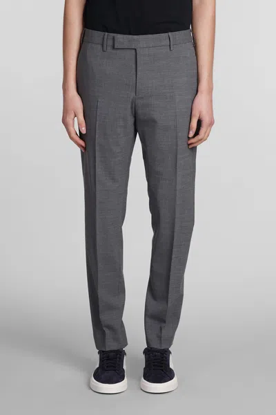 Pt01 Pants In Grey Wool In Gray