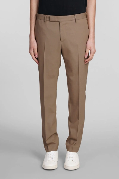 Pt01 Pants In Taupe Wool