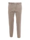 Pt01 Belt Loop Casual Pants In Brown