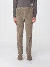 Pt01 Refined Single-pleat Brown Velvet Trousers