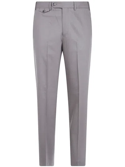 Pt01 Casual Trousers With Belt Loops In Gray