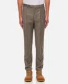 Pt01 Belt-loop Casual Pants In Beige