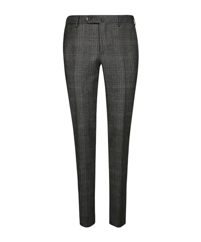 Pt01 Plaid Casual Pants In Gray