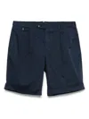 Pt01 Pleat-detail Cotton Shorts