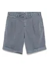 Pt01 Pleat-detail Shorts In Gray