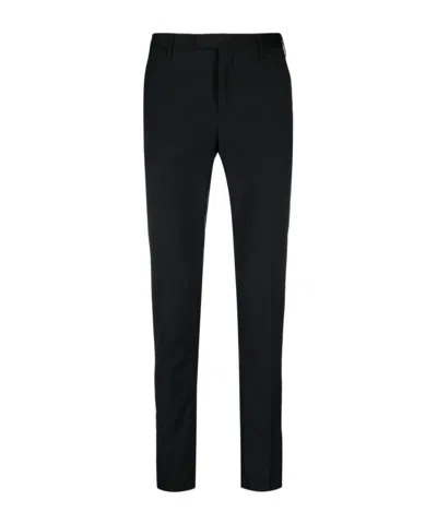 Pt01 Pleated Formal Trousers In Black