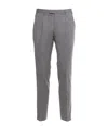 Pt01 Pleated Slim-cut Trousers In Gray