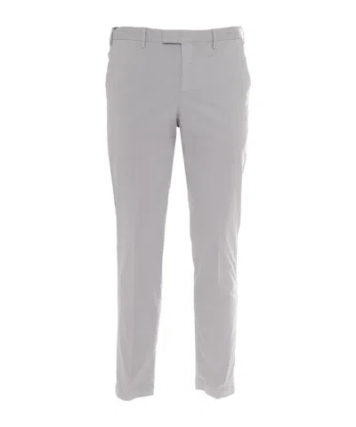 Pt01 Pleated Zipper Casual Pants In Gray