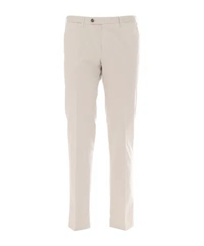 Pt01 Pleated Zipper Casual Pants In Neutral
