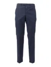 Pt01 Master Flat Front Straight-leg Pants In Blue