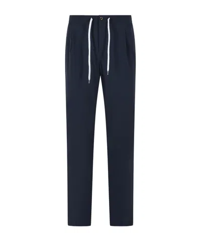 Pt01 Pt Torino Kinetic Drawstring Pants In Blue