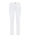 Pt01 Pt Torino Logo Patch Slim-fit Jeans In White