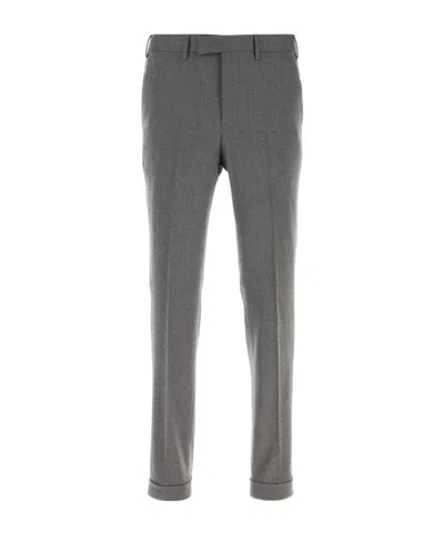 Pt01 Pt Torino Master Flat Pants In Gray