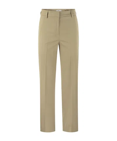 Pt01 Raised Seam-detail Trousers In Nude