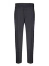 Pt01 Pantaloni Torino Virgin Wool Tailored Trousers In Black