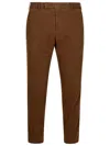 Pt01 Belt-loop Casual Pants In Brown