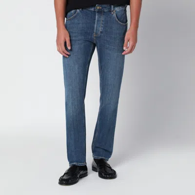 Pt01 Reggae Blue Tapered Cotton Jeans