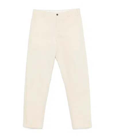 Pt01 Reworked Michael Cotton And Linen Trouser In Neutral