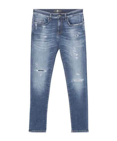 Pt01 Ripped Jeans In Blue