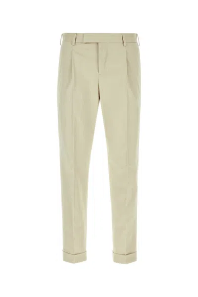 Pt01 Sand Stretch Cotton Edge Pant In 0020