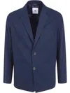 Pt01 Single Breasted Jacket In Blue