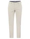 PT01 SKINNY TROUSERS IN COTTON AND SILK